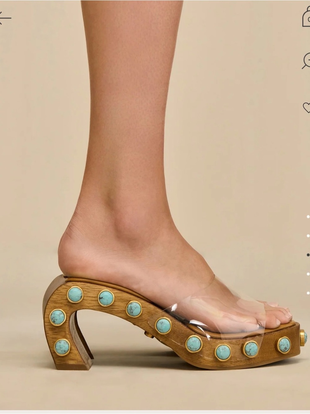 CULT GAIA Devora Sandal in Clear